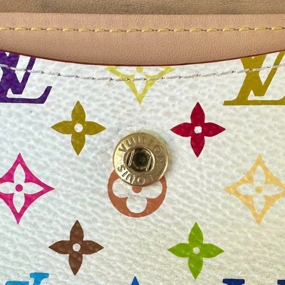 Authentic Louis Vuitton Murakami Multicolor Monogram Card Holder Coin Pouch Bag - Picture 12 of 13